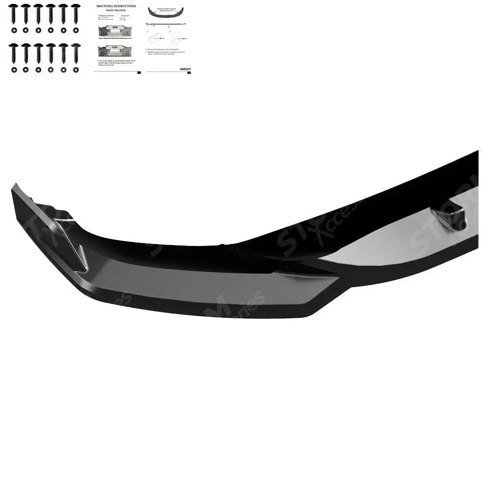 Audi SQ5 / Q5 S-Line Mk2 Facelift 2020-2024 Front Splitter In Gloss Black