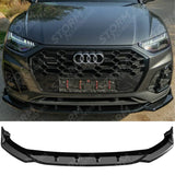 Audi SQ5 / Q5 S-Line Mk2 Facelift 2020-2024 Front Splitter In Gloss Black