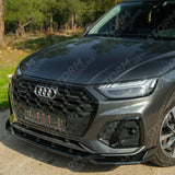 Audi SQ5 / Q5 S-Line Mk2 Facelift 2020-2024 Front Splitter In Gloss Black