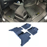 Automatic 3d Tailored Mud Mats In Black - Mudblock For Toyota Hilux 2016 - 2021 Double Cab