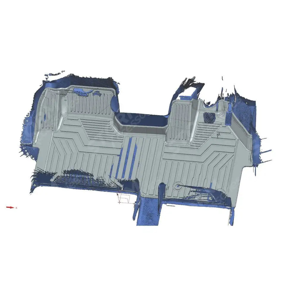 Automatic Mud Block Tailored Floor Mat 1 Piece For Ford Transit Custom 2023 on