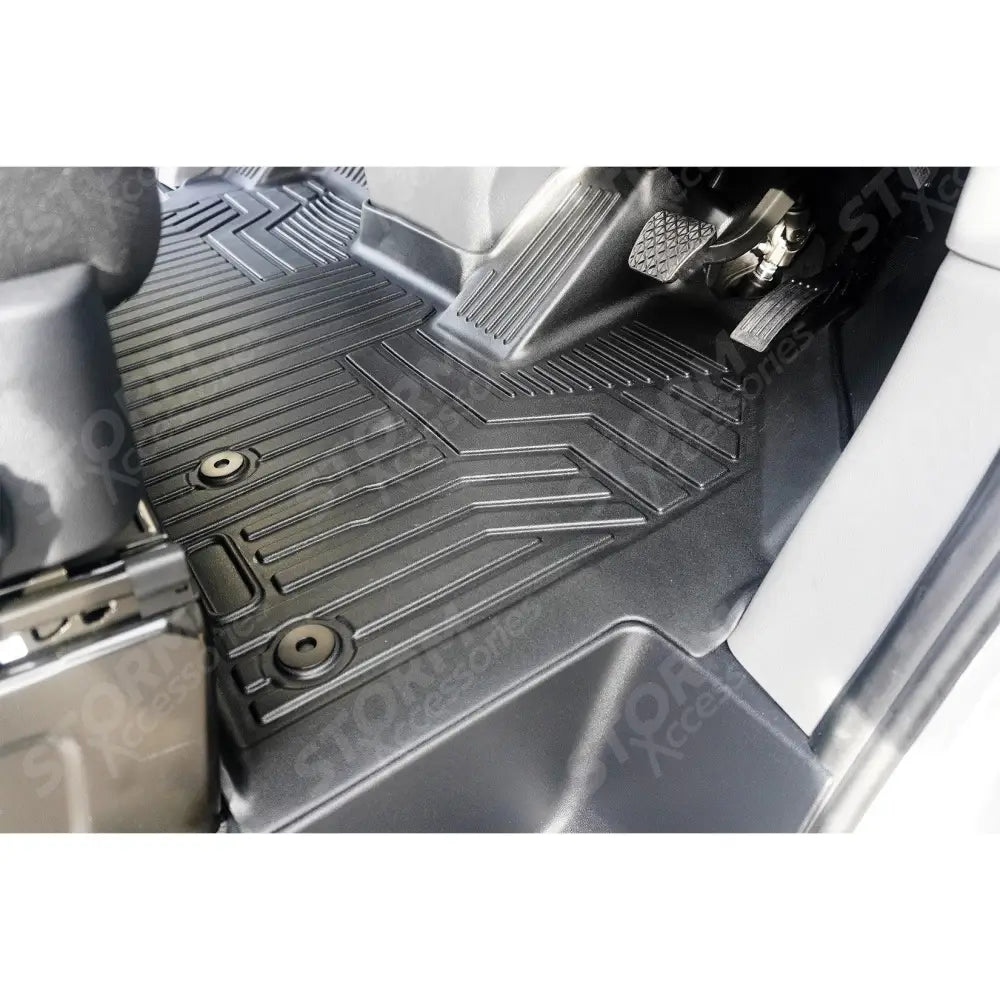 Automatic Mud Block Tailored Floor Mat 1 Piece For Ford Transit Custom 2023 on