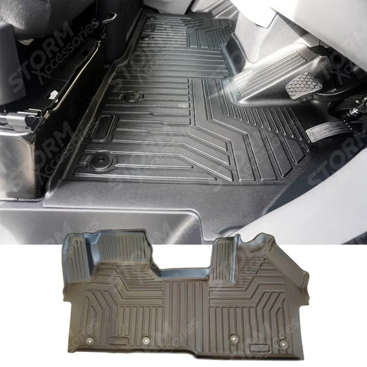 Automatic Mud Block Tailored Floor Mat 1 Piece For Ford Transit Custom 2023 on