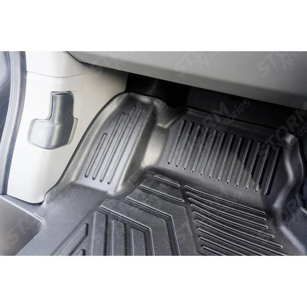 Automatic Mud Block Tailored Floor Mat 1 Piece For Ford Transit Custom 2023 on