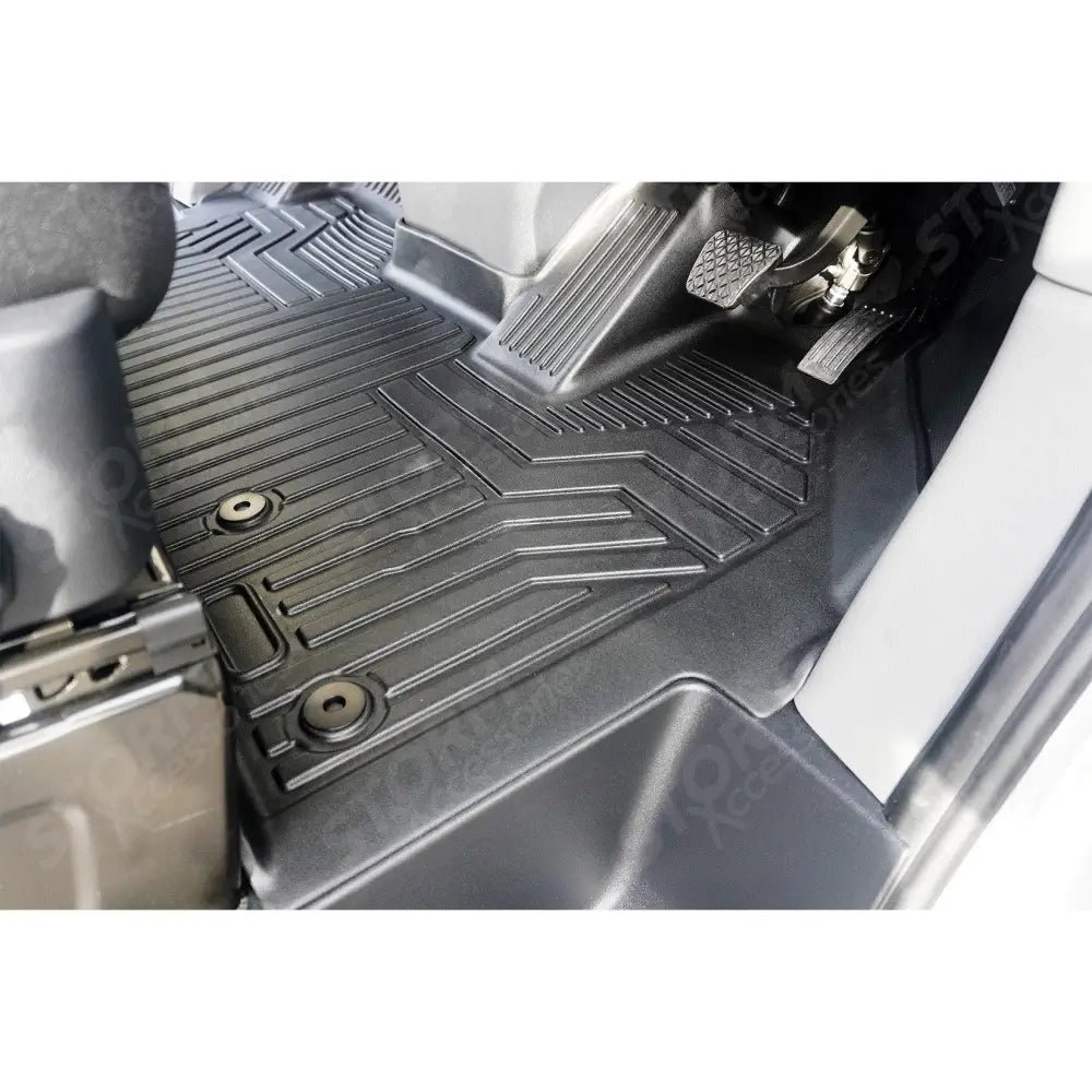 Automatic Mud Block Tailored Floor Mat 1 Piece For Ford Transit Custom 2023 on