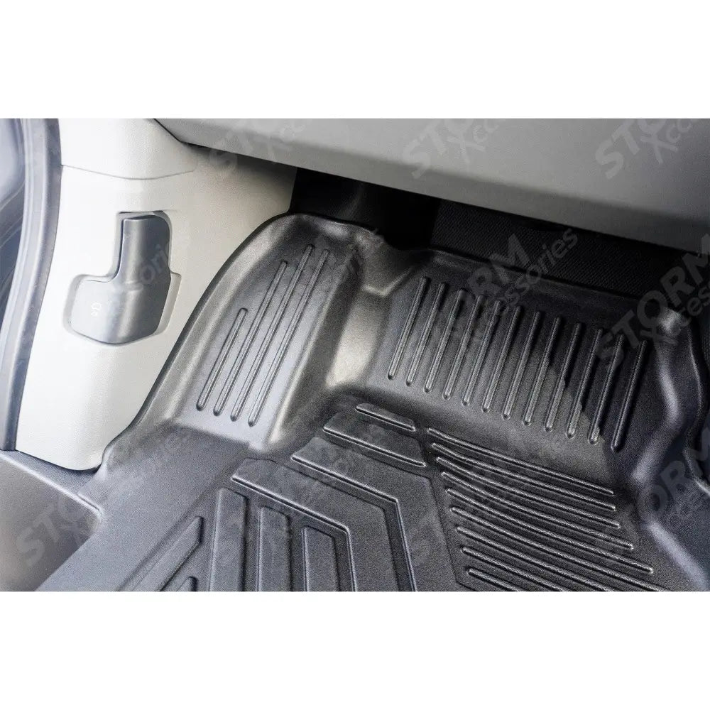 Automatic Mud Block Tailored Floor Mat 1 Piece For Ford Transit Custom 2023 on