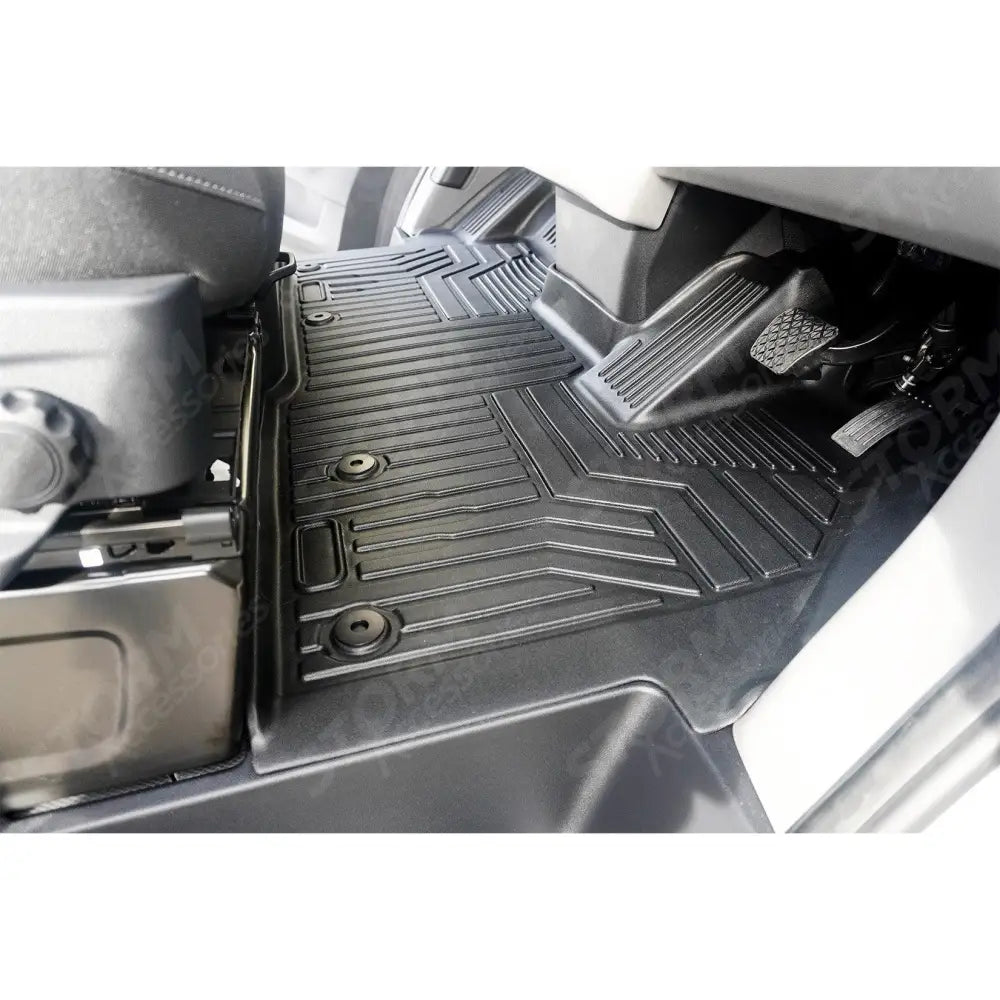 Automatic Mud Block Tailored Floor Mat 1 Piece For Ford Transit Custom 2023 on
