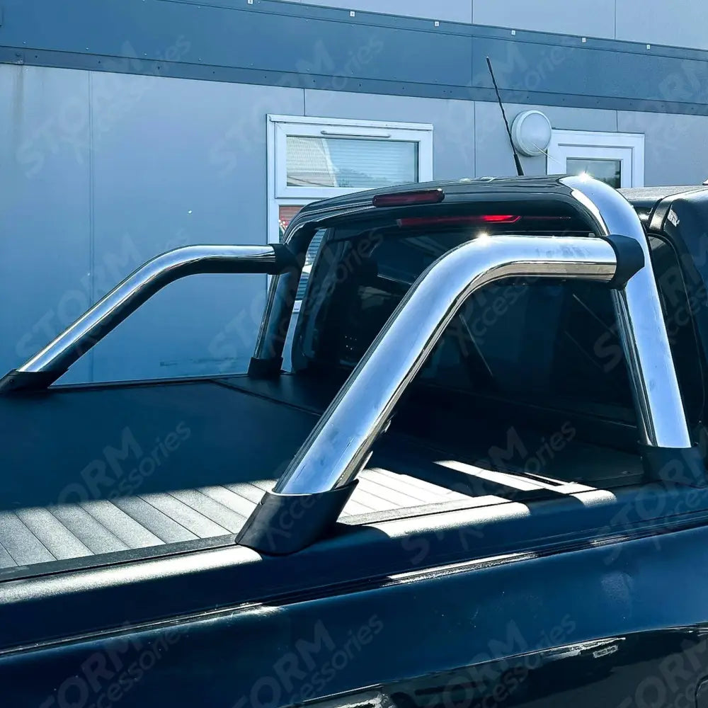 Bar For Nissan Navara Np300 / Ford Ranger / Toyota Hilux Double Cab Ridgeback Roll Rtc In Stainless Steel