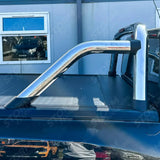 Bar For Nissan Navara Np300 / Ford Ranger / Toyota Hilux Double Cab Ridgeback Roll Rtc In Stainless Steel