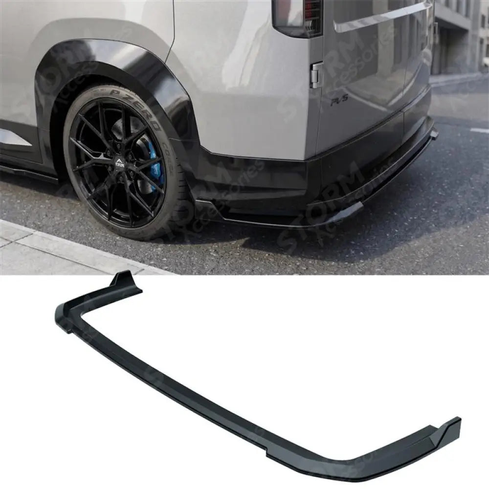 Barn Door Rear Bumper Splitter in Gloss Black For Kia Pv5 Cargo 2025+
