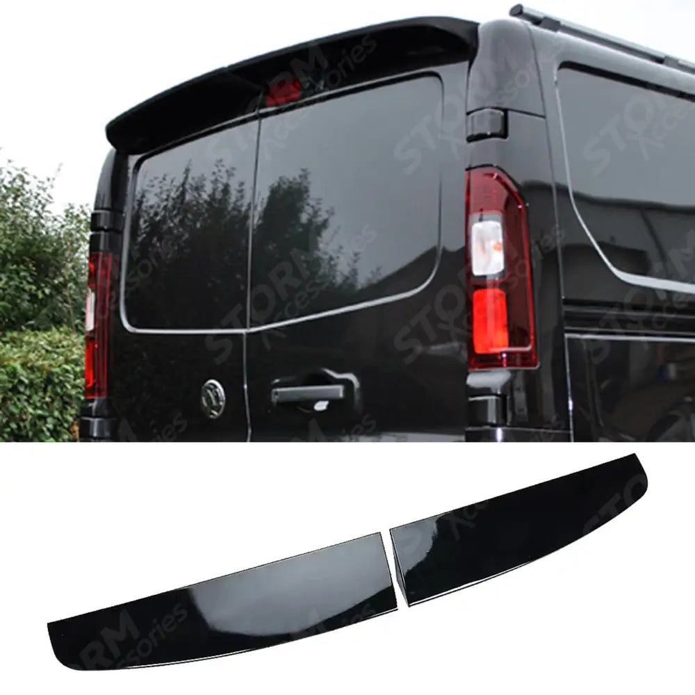 Barn Door Rear Spoiler In Gloss Black For Vauxhall Vivaro 2014+ - Spoilers