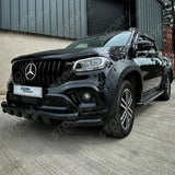 Black For Mercedes X-class Grille Amg Style In Gloss
