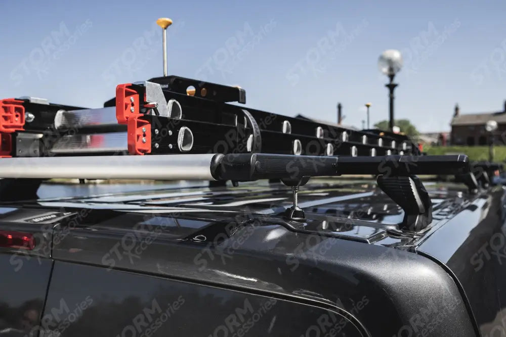 Black Kamm Rear Roller System For Volkswagen Transporter T5 2002-2015 (Barn Door Only)