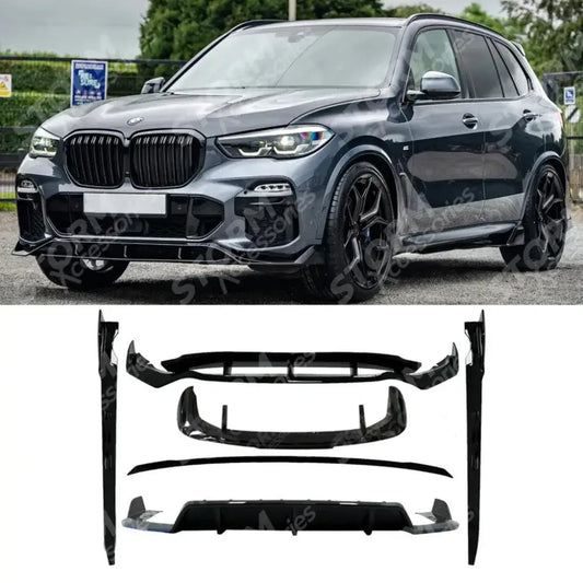 Black Knight Aero Body Kit Gloss Black For Bmw X5 G05 X5 M-sport 2018 - 2022 - Body Kits