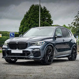 Black Knight Aero Kit Full With Grill & Mirror Caps For Bmw X5 G05 2018-2022