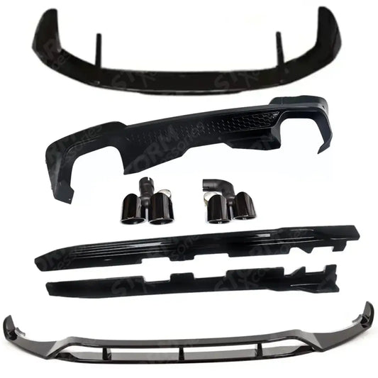 Black Knight Aero Kit With Exhaust Tips In Gloss Black For BMW X3 G01 2018-2021