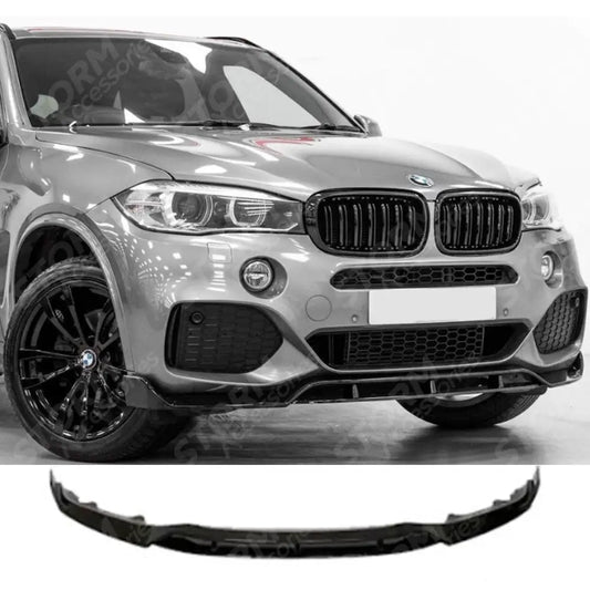 Black Knight Front Splitter In Gloss Black For BMW X5 F15 2013-2018