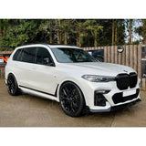 Black Knight Front Splitter In Gloss Black For BMW X7 G07 2018-2023