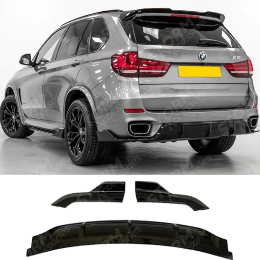 Black Knight Rear Diffuser In Gloss Black For BMW X5 F15 2013-2018