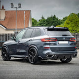Black Knight Rear Diffuser In Gloss Black For Bmw X5 G05 2018-2022