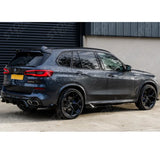 Black Knight Rear Diffuser In Gloss Black For Bmw X5 G05 2018-2022