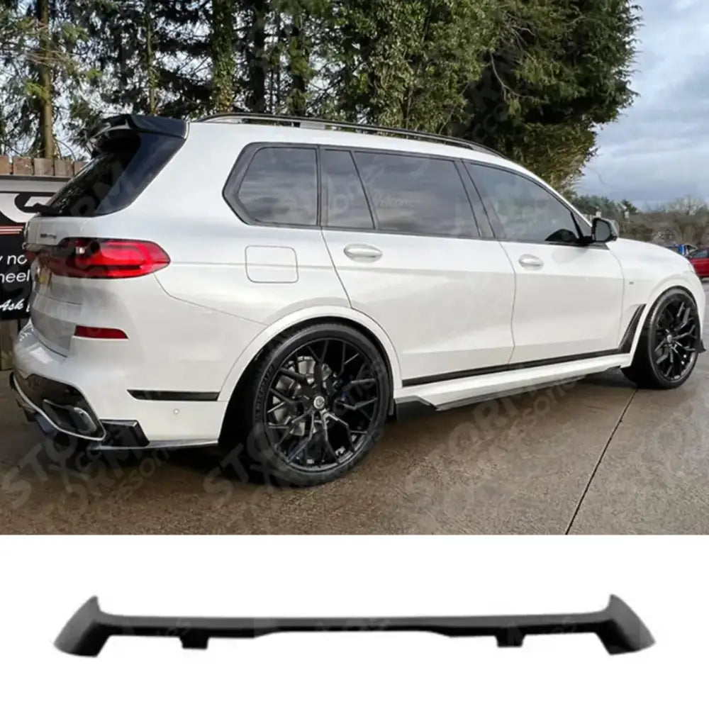 Black Knight Rear Roof Spoiler In Gloss Black For BMW X7 2018-2023