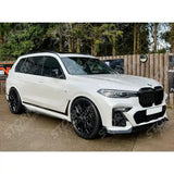 Black Knight Side Skirts In Gloss Black For BMW X7 2018-2023