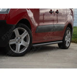 Black Side Bars Angular Short Wheel Base 60mm For Citroen Berlingo - Peugeot Partner - 2008-2018