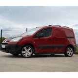 Black Side Bars Angular Short Wheel Base 60mm For Citroen Berlingo - Peugeot Partner - 2008-2018