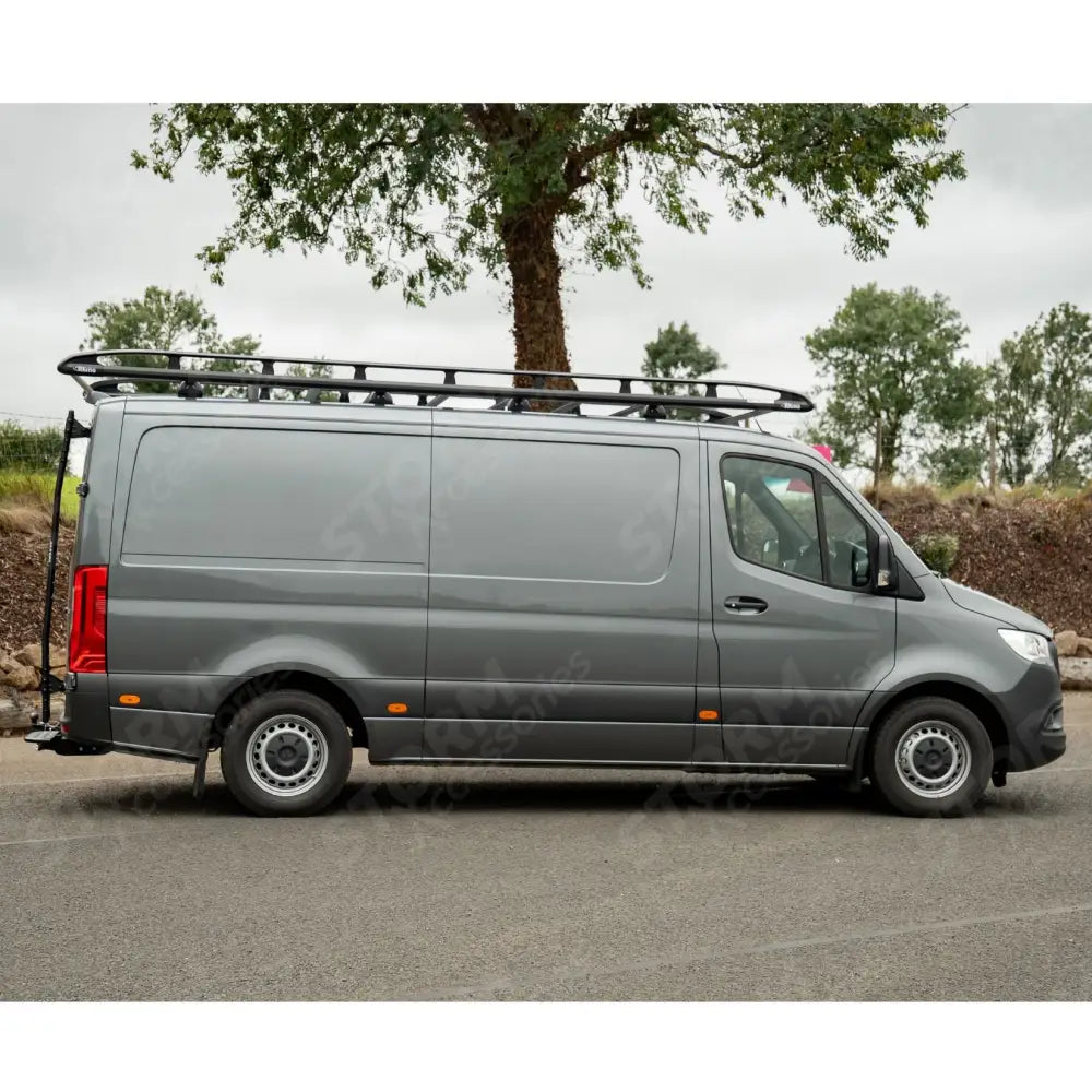 Black Van Ladder For Mercedes Sprinter 2018 On - Low Roof