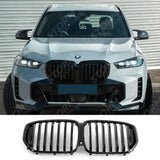 BMW G05 LCI 2023+ Single Slat Front Grill In Gloss Black