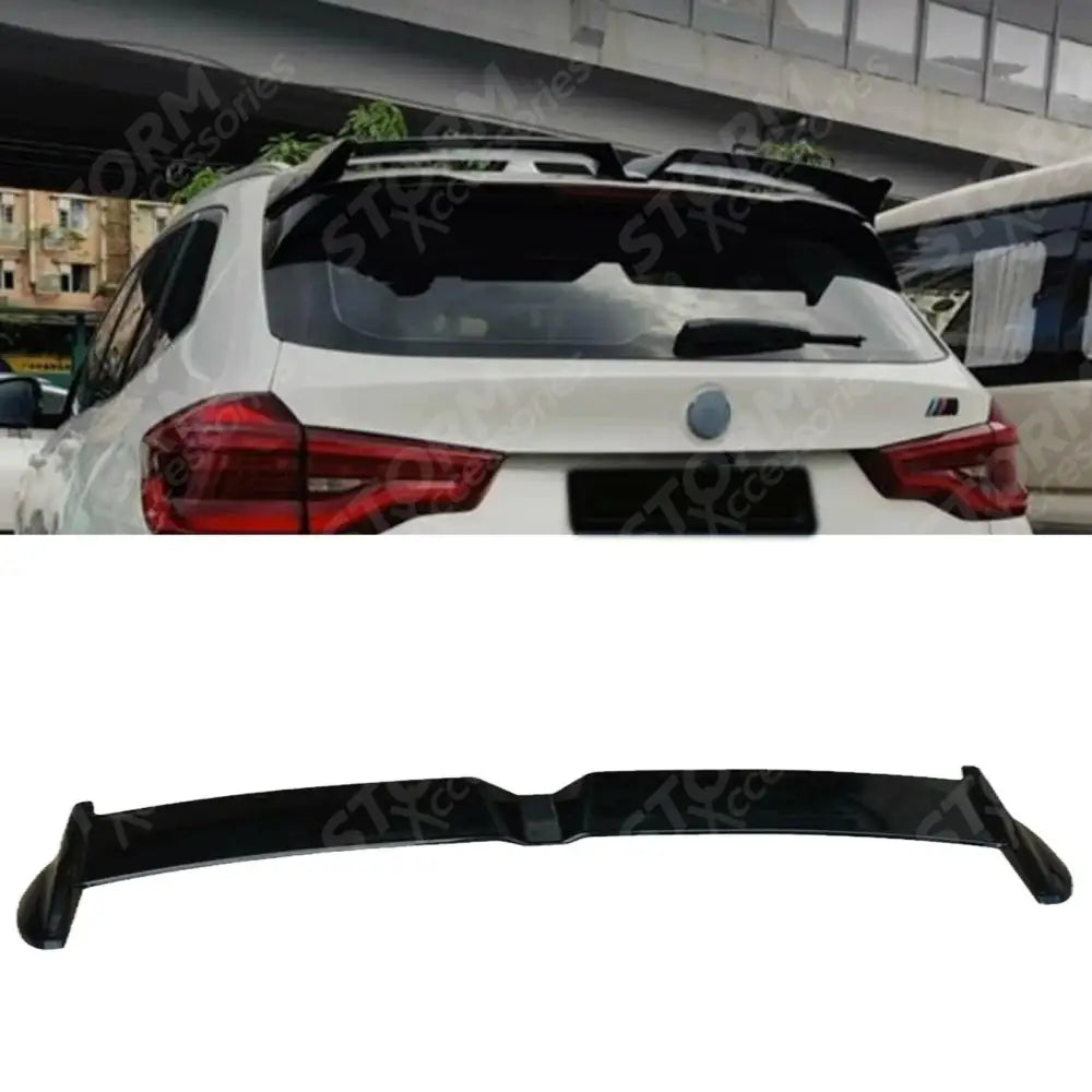 Bmw X3 G01 2018-2021 M Sport R Style Rear Spoiler In Gloss Black