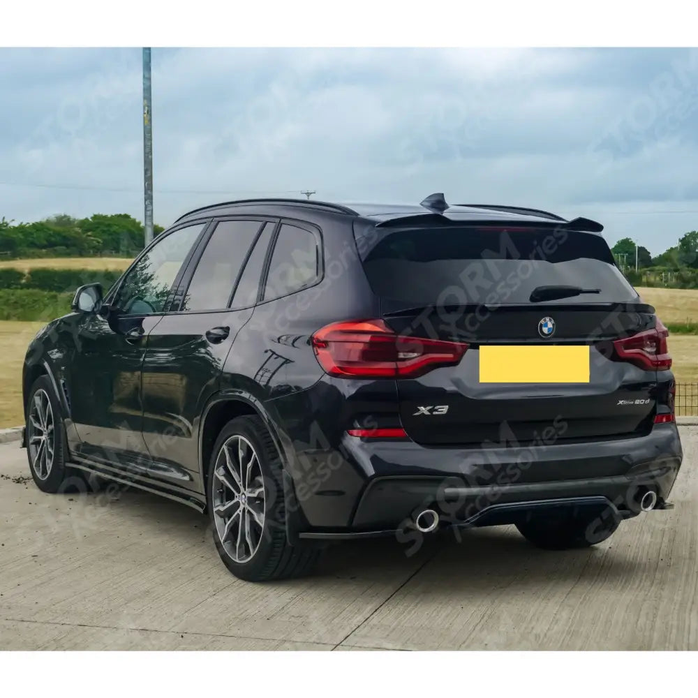 Bmw X3 G01 2018-2021 - Risper Rear Bumper Corner Splitters - Gloss Black