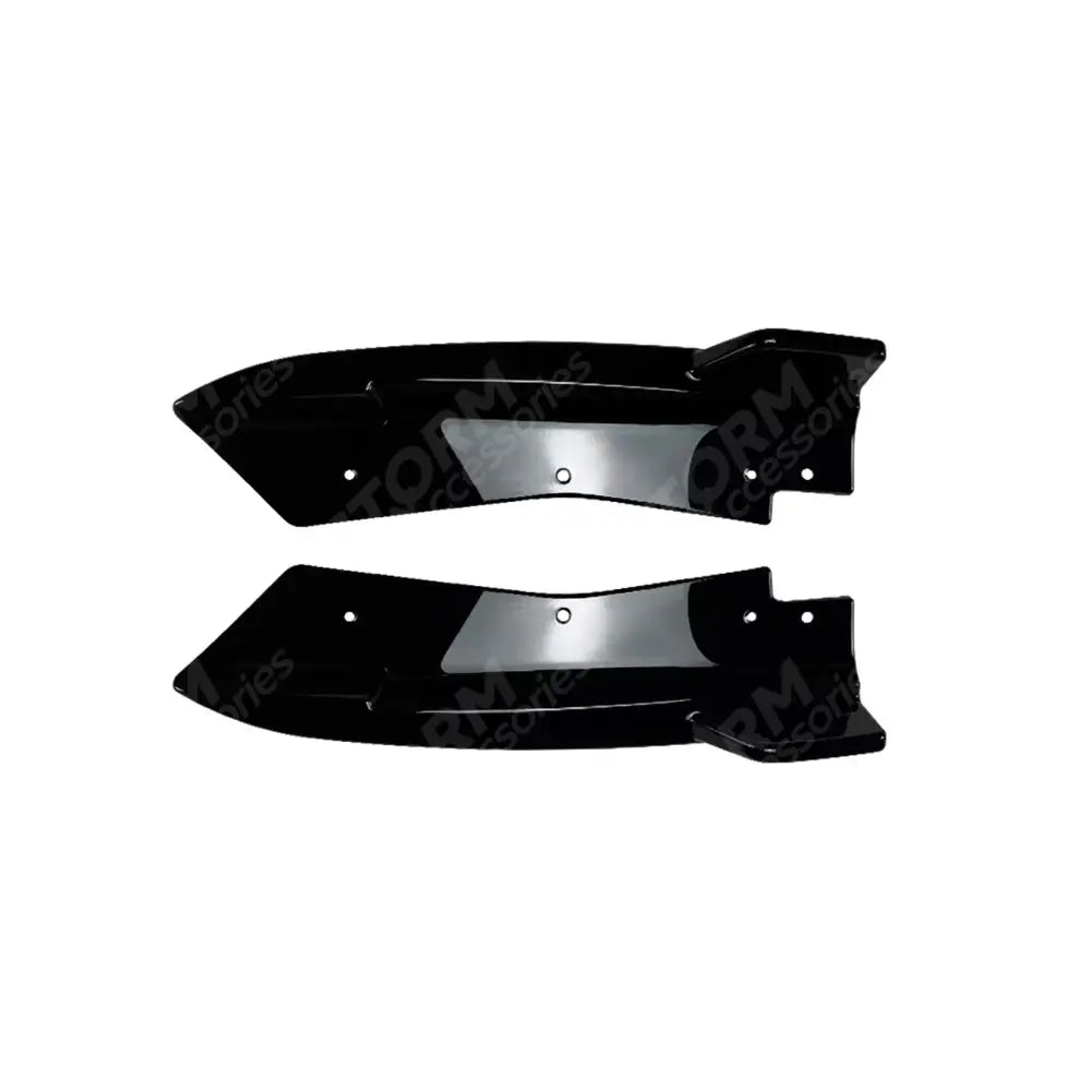 BMW X3 G01 LCI 2022+ M-Sport Rear Bumper Corner Splitters In Gloss Black