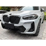 BMW X3 G01 & X4 G02 2020+ M Sport Front Canards In Gloss Black