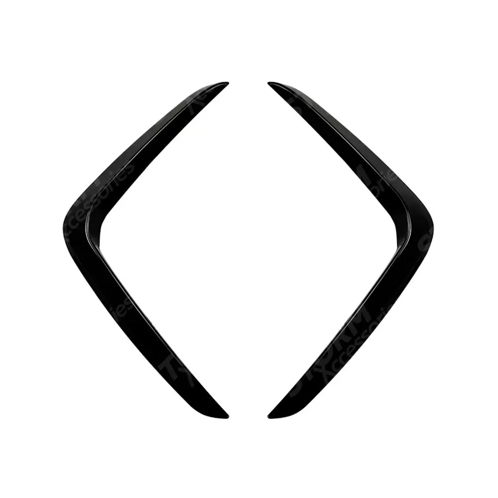 BMW X3 G01 & X4 G02 2020+ M Sport Front Canards In Gloss Black