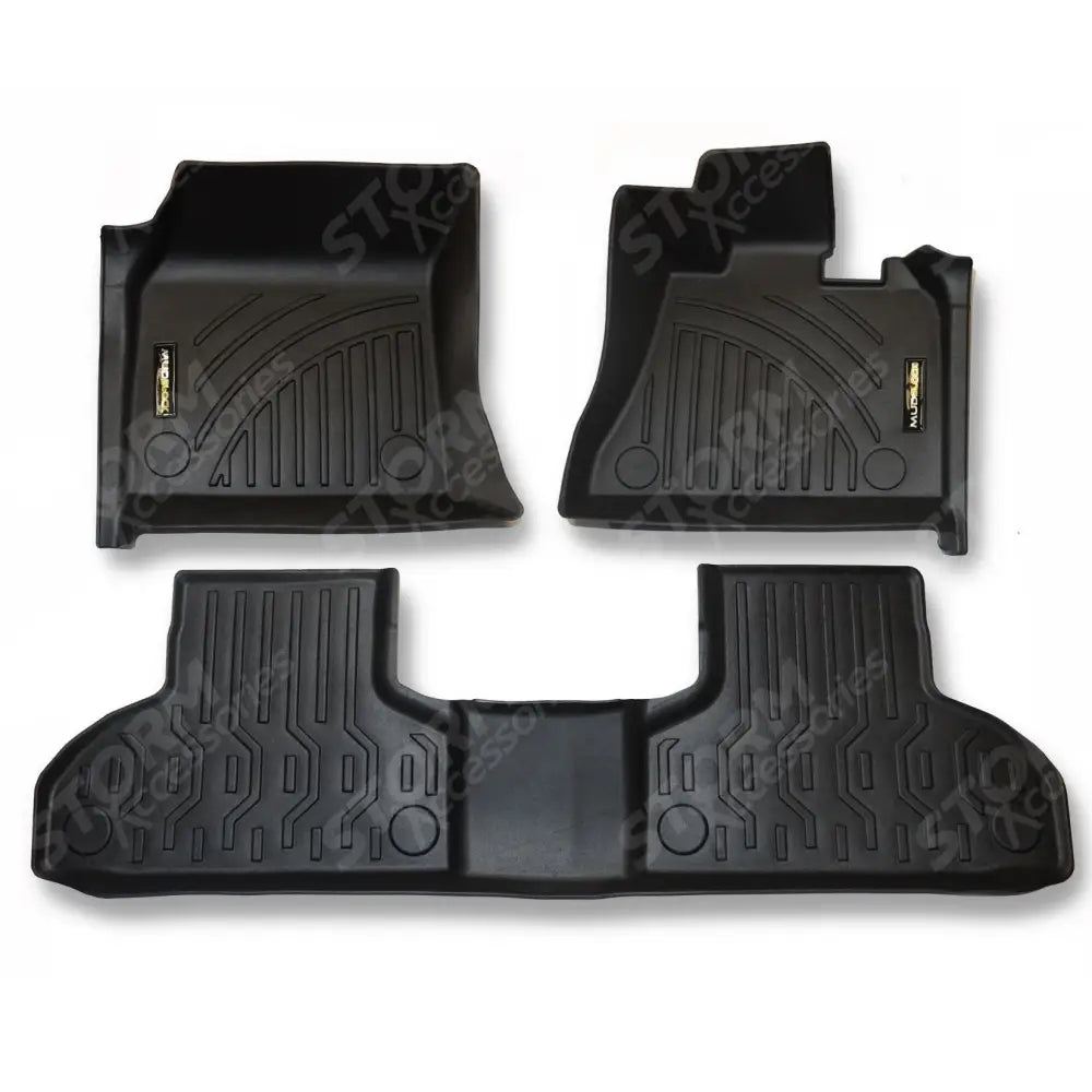 Bmw X5 F15 2013-2018 3d Fully Tailored Mats 3-pc In Black - Mudblock
