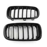 Bmw X5 F15 2013-2018 - Matte Black Front Grill - Solid Slat