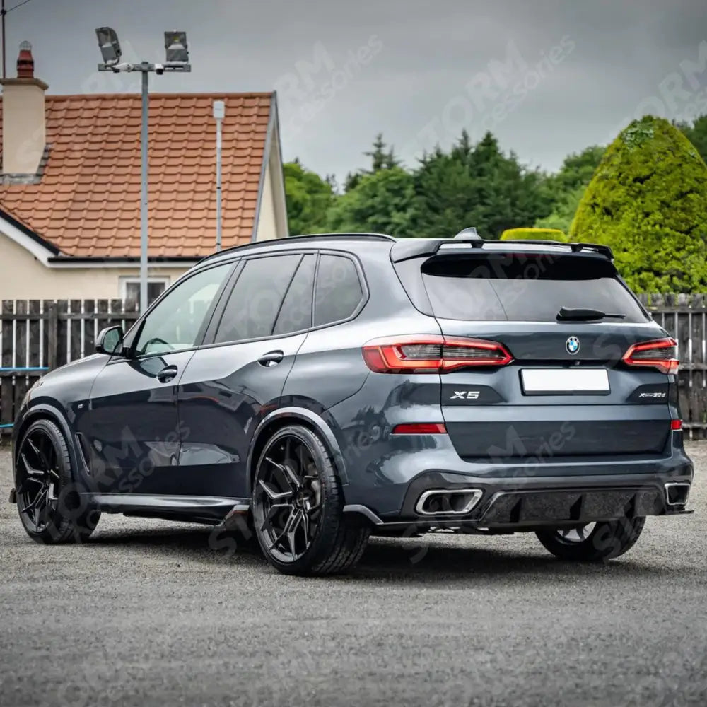 Bmw X5 G05 2018-2022 - Black Knight Rear Diffuser In Gloss Black