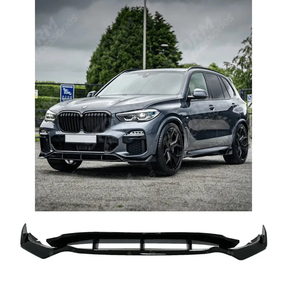 Bmw X5 G05 2018-2022 - Front Splitter In Gloss Black - Black Knight