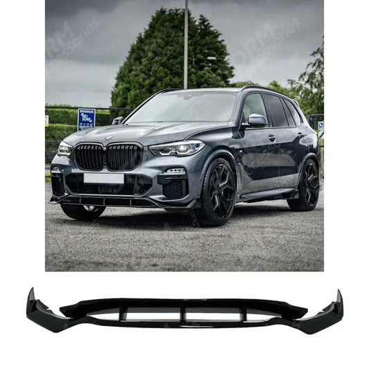 Bmw X5 G05 2018-2022 - Front Splitter In Gloss Black - Black Knight