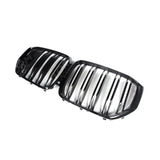 Bmw X5 G05 2018 -2022 X5m Look Dual Slat Upgrade Front Grill In Gloss Black