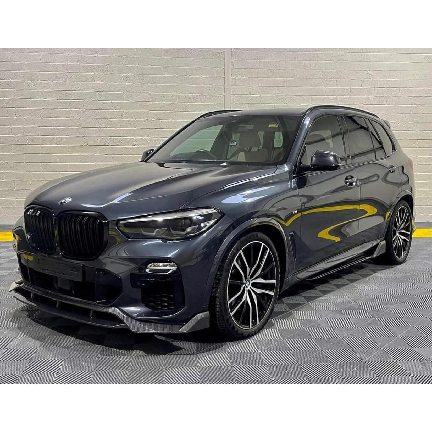 BMW X5 G05 2018+ – FRONT SPLITTER IN CARBON LOOK – BLACK KNIGHT - Storm Xccessories2