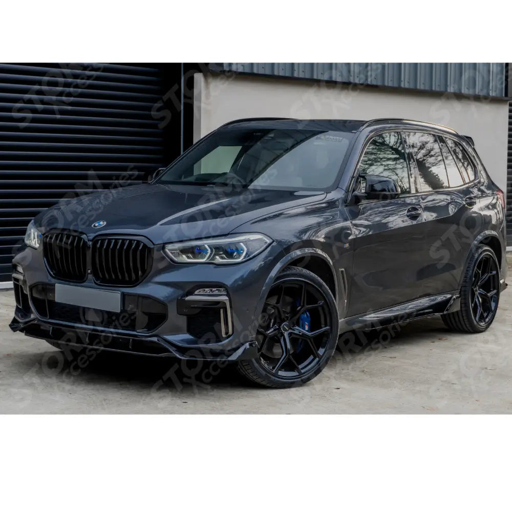 Bmw X5 G05 2018+ - Side Skirt Splitters In Gloss Black - Black Knight