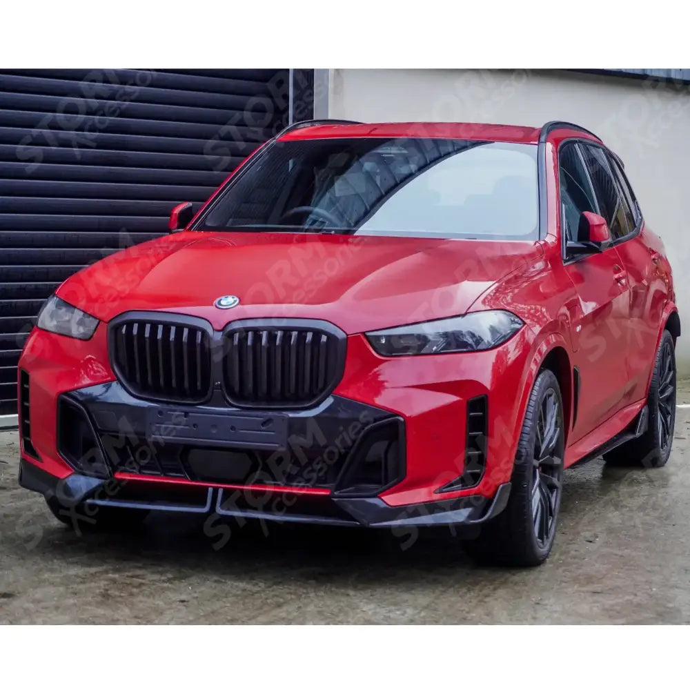BMW X5 G05 LCI M Sport 2023+ Front Splitter In Gloss Black