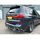 BMW X7 2018-2023 Black Knight Side Skirts In Carbon Look