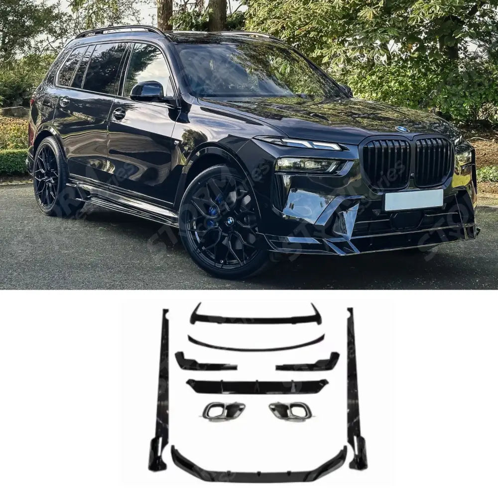 BMW X7 G07 LCI M Sport 2023+ Aero Kit In Gloss Black