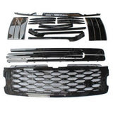Body Kit Trim Set Grille And Trims Black For Range Rover Vogue 2018 - 2022 - L405