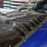 Bonnet Scoop Carbon Fibre Look For Ford Ranger T6 2016 - 2022