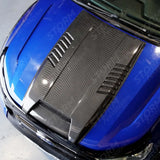 Bonnet Scoop Carbon Fibre Look For Ford Ranger T6 2016 - 2022